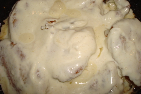 Морской окунь в сметанно-горчичном соусе: шаг 3
