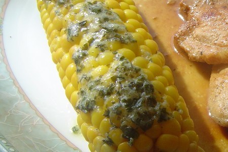Фламбированное филе с перцем и кукурузa в масляном соусе.: шаг 8