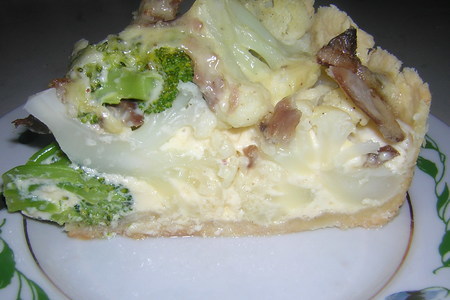Пирог из цветной капусты с брокколи: шаг 5