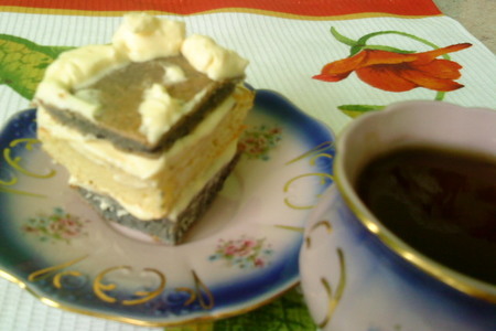 Торт черничный с ванильным кремом: шаг 6