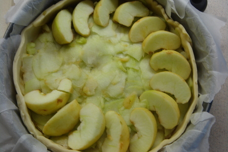 Почти эльзасский пирог с яблоками (очень быстрый и вкусный!): шаг 2