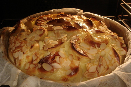 Почти эльзасский пирог с яблоками (очень быстрый и вкусный!): шаг 4