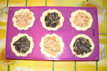 Картофельные тарталетки с грибами: шаг 3