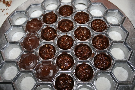 Шоколадные конфеты «мягкий грильяж»: шаг 3