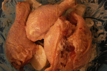 Курица с картофелем запеченая в рукаве: шаг 2
