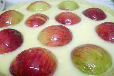 Яблочный пирог заливной: шаг 6