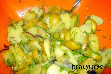 Сочный картофельный салат с двумя кулинарными хитростями: шаг 6