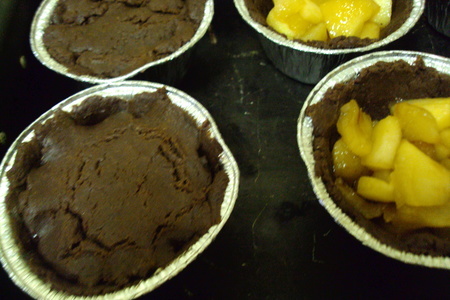 Шоколадные мини-тарты с яблоками: шаг 8