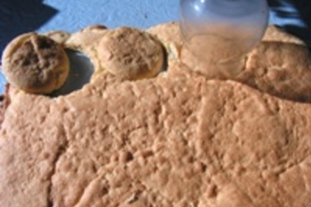 Бисквитные пирожные с грушами и с миндалем.: шаг 4