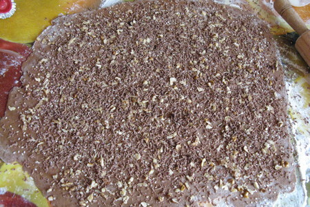 Шоколадное печенье с орехами, кунжутом и шоколадом: шаг 5