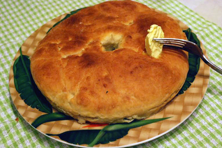 Осетинский пирог с зеленью: шаг 8