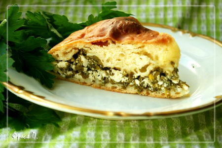 Осетинский пирог с зеленью: шаг 9