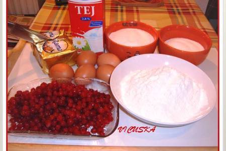 Пироженное из красной смородины-ribizlis süti: шаг 1
