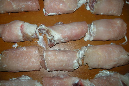 Рулетики из свиной вырезки (шашлык): шаг 3