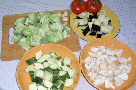Тушеные овощи с королевскими креветками: шаг 2