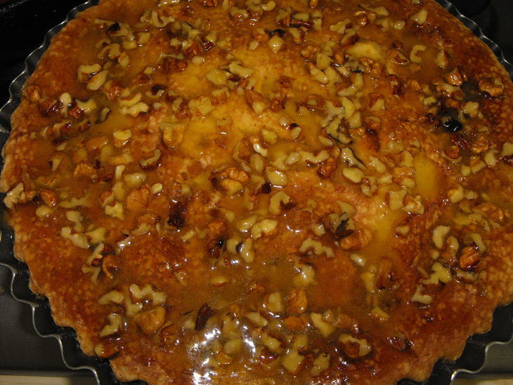 "Мокрый" яблочный пирог