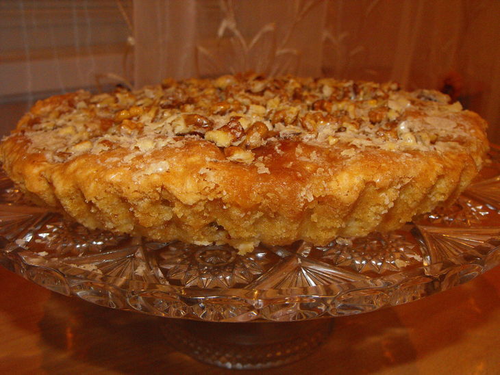 "Мокрый" яблочный пирог