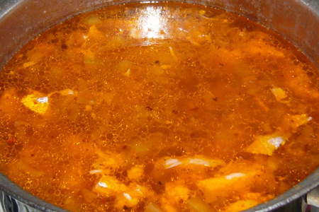 Рыбный суп с тыквой и кускусом: шаг 5
