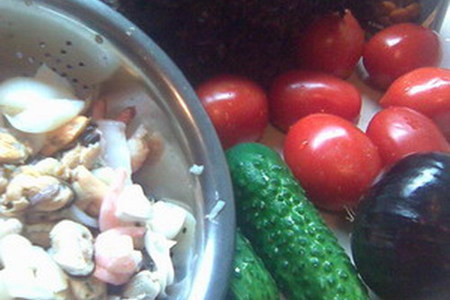 Салат из овощей и морепродуктов «хорватия в миниатюре»: шаг 2