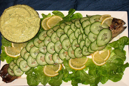 Печёная лососевая форель с авокадно-укропным соусом: шаг 6