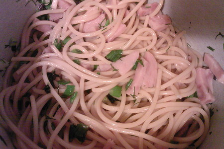 Спагетти с ветчиной в соусе из кабачков: шаг 2