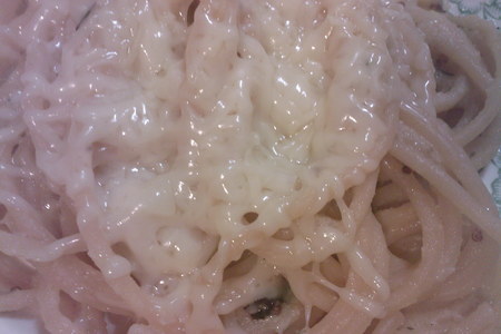 Спагетти с ветчиной в соусе из кабачков: шаг 4