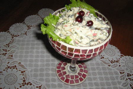 Салат с морской капустой.: шаг 1
