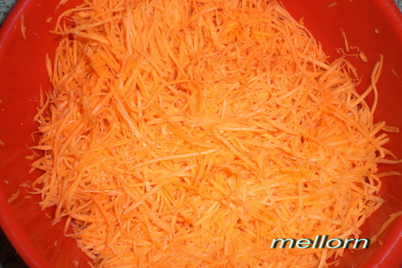 Морковь с баклажанами по-корейски: шаг 3