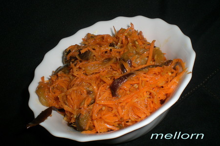 Морковь с баклажанами по-корейски: шаг 6