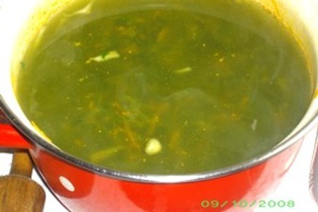 Суп куриный со шпинатом: шаг 6