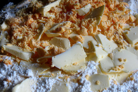 Песочное печенье с апельсиновым кремом (ovis molis all'arancia): шаг 1