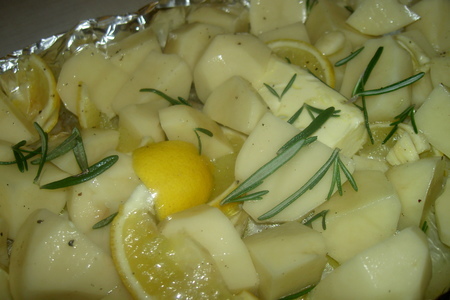 Картофель с лимоном и оливками: шаг 1