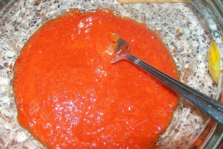 Легкий сырный мусс с креветками, авокадо и болгарским перцем: шаг 5