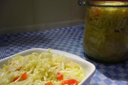 Капустный салат по-немецки (krautsalat) - маринованная капуста быстрого приготовления: фото шаг 1