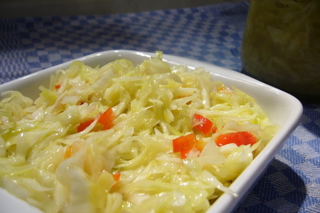 Капустный салат по-немецки (krautsalat) - маринованная капуста быстрого приготовления: шаг 2