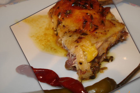 Птичка в оранжевом наряде (курица, индюшка) - празничное блюдо и не только...: шаг 8