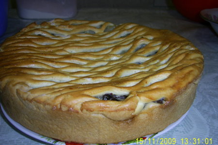 Пирог из дрожжевого теста с картофелем и грибами: шаг 4