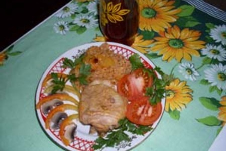 Курица с грибами в остром томатном соусе: шаг 7