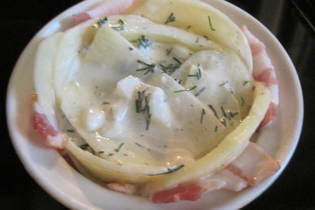 Картошечка запеченая в сметанном соусе с беконом: шаг 3