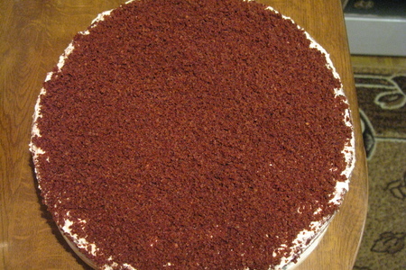 Торт " кудри поля робсона " с облегченным масляным кремом: шаг 6