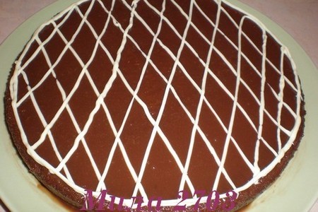 Овсяный пирог под шоколадной глазурью: шаг 5