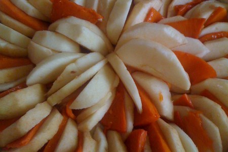 Пирог "радужный" с тыквой и яблоками: шаг 1