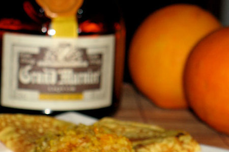 Crepes suzette (креп сюзетт) или блины из кукурузной муки с апельсиновым соусом: шаг 8