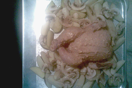 Курица запеченая в остром соусе с картошкой: шаг 4