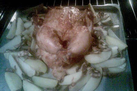 Курица запеченая в остром соусе с картошкой: шаг 5