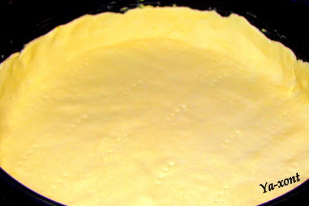 Пирог с начинкой из хурмы с кремом.: шаг 1