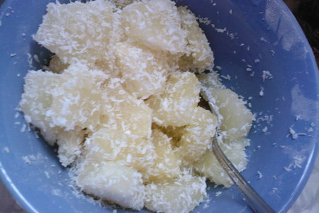 Творожные пирожные с ананасами и мармеладом: шаг 3