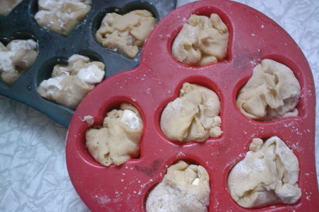 Творожные пирожные с ананасами и мармеладом: шаг 6