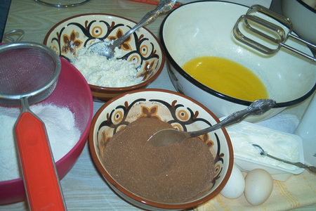 Шоколадно-коричные мини кексы с кофе по-тунисски.: шаг 1