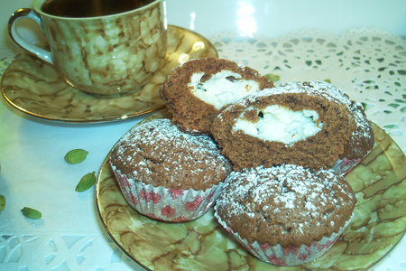 Шоколадно-коричные мини кексы с кофе по-тунисски.: шаг 5